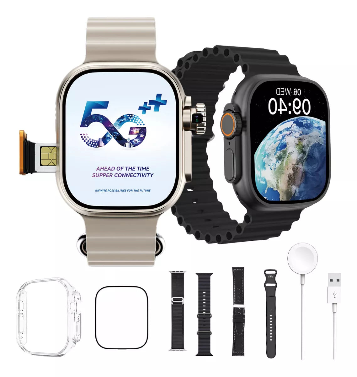 Watch Ultra Ai 3 - Amoled - 5G/Wifi - PRETO