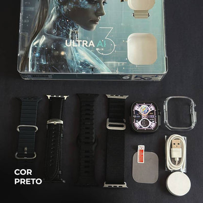 Watch Ultra Ai 3 - Amoled - 5G/Wifi - PRETO